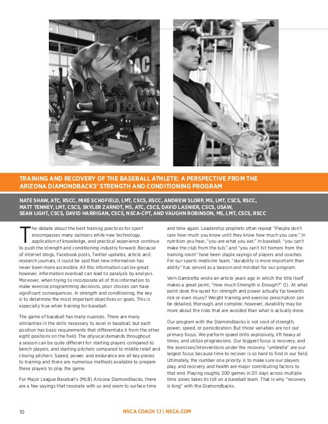 Master thesis in strength and conditioning